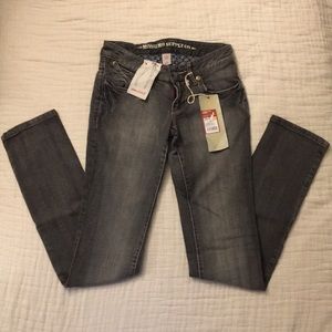 Mossimo Supply Co. Skinny Jean Lowest Rise Sz 1